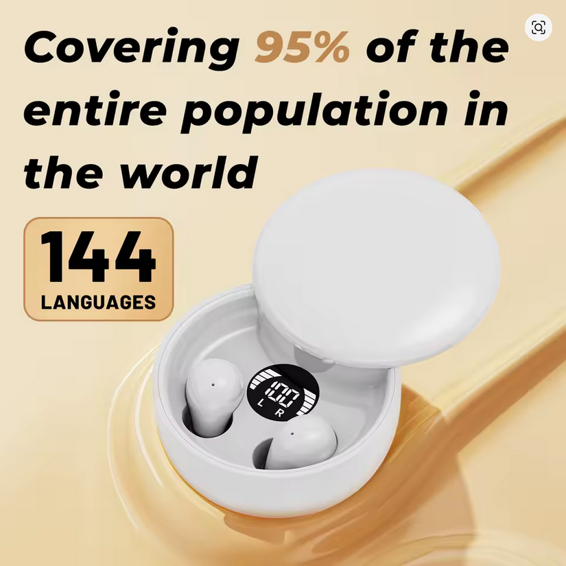 AI Translation Wireless Earbuds 5.4 – Sleep & Sound Redefined ✅
